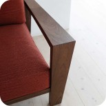 مبل تک‌نفره چوبی ماسو